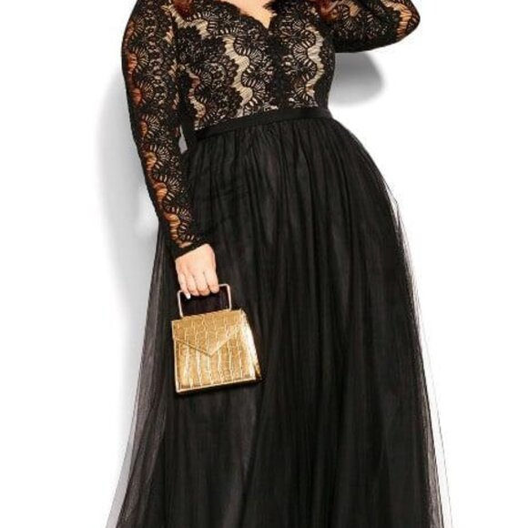 City Chic Dresses & Skirts - City Chick Rare Beauty Maxi Dress Size 16